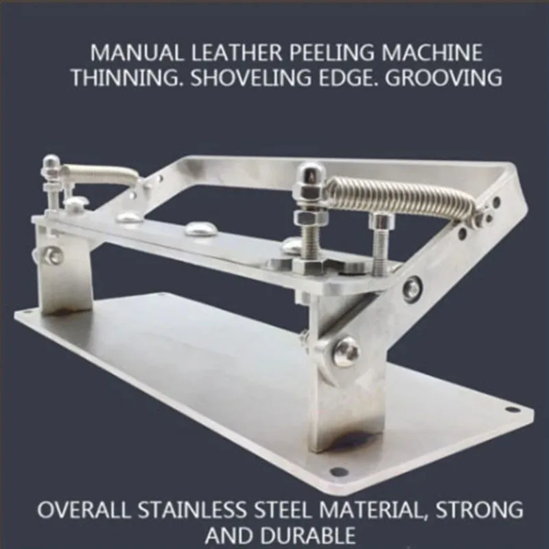 New Manual Leather Peeling Machine Stainless Steel Leather Shoveling Peeling Machine Portable Leather Separation Tool