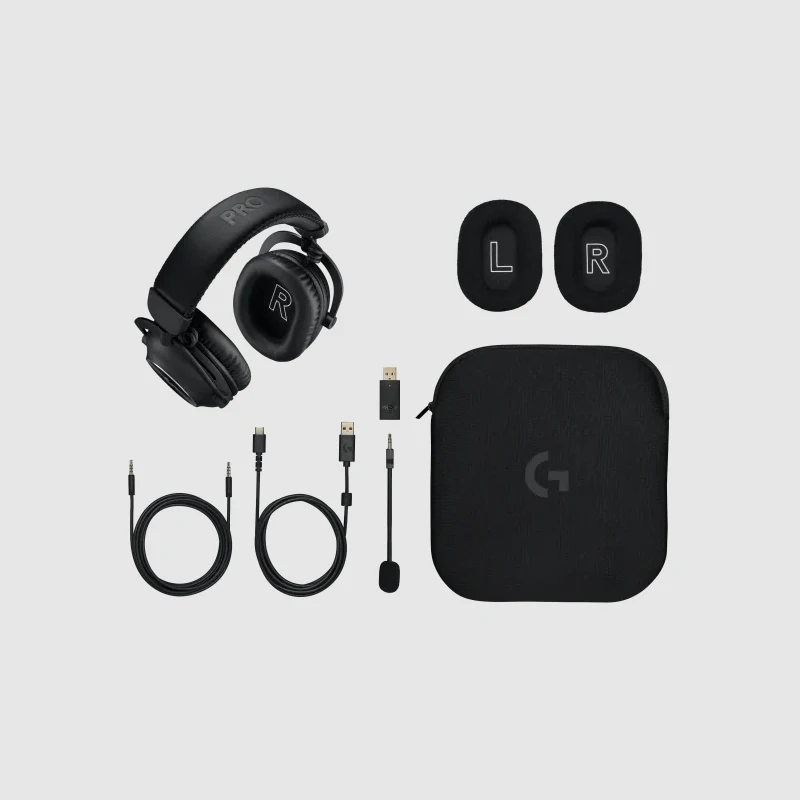 سماعة رأس الألعاب اللاسلكية لوجيتك جي برو X 2 المزودة بتقنية البلوتوث وميكروفون GPX II 7.1 سماعات الكمبيوتر ذات الصوت المحيطي المكتبي