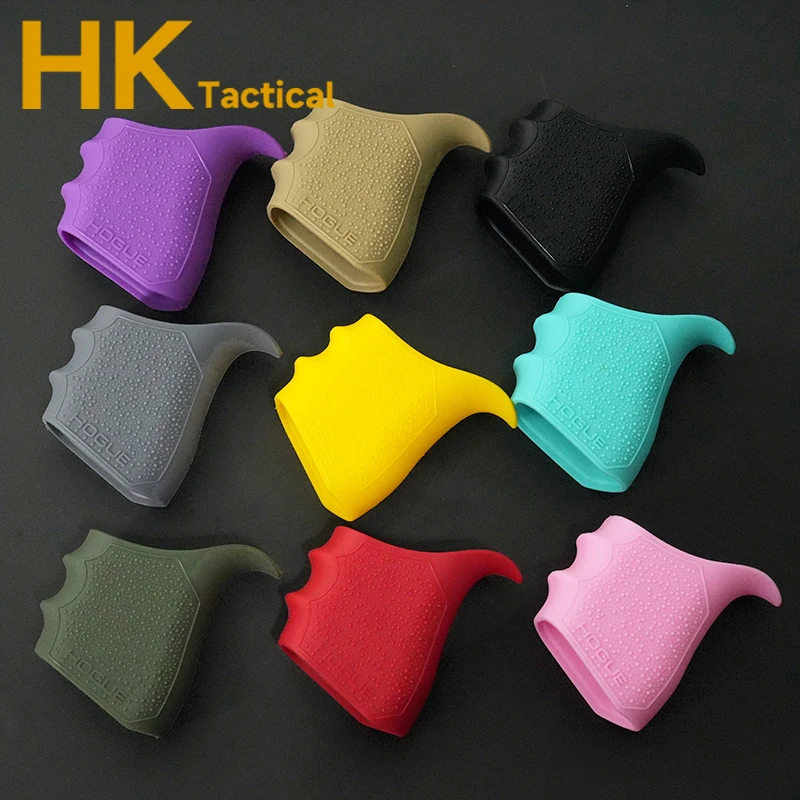 

Universal Tactical Anti-Skid Grip Gloves Pistol Glock G17 G18 G19 G34 Handle Non-Slip Rubber Gloves Fit Grip Weapon Accessory