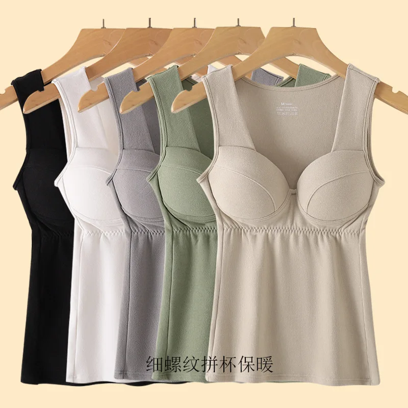 

Терможилет из немецкого бархата с нагрудными вставками, нижнее белье, базовая рубашка, женская осенне-зимняя пижама, цельный комплект, нижнее белье для сна