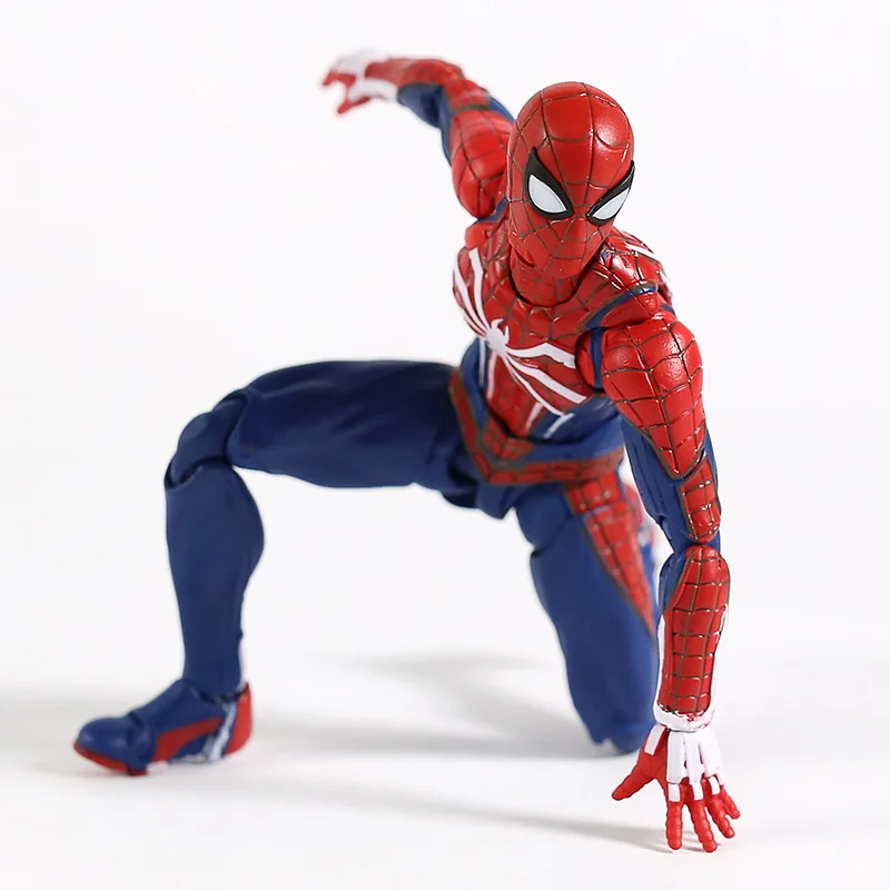 Avengers SHF Spider Man Upgrade Suit PS4 Game Edition SpiderMan PVC Action Figure Collectable Model Toy Doll Gift