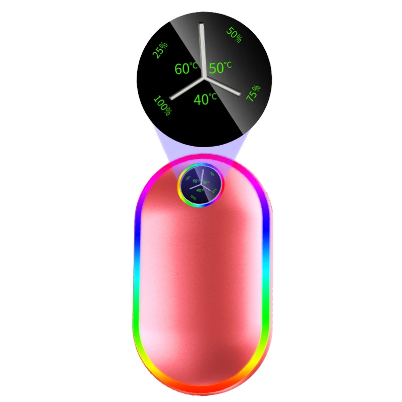 A67K-10000Mah USB Rechargeable Electric Hand Warmer Winter Double-Side Heating Mini Long-Life Pocket Power Bank 4 In 1 view 3