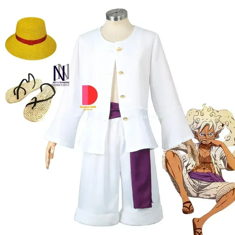 

Anime Hot Straw Hat Boy Luffy Cosplay CostumeGear 5 Nika Exclusive Design Clothes Kimono SetChristmas Halloween Budget-Friendly