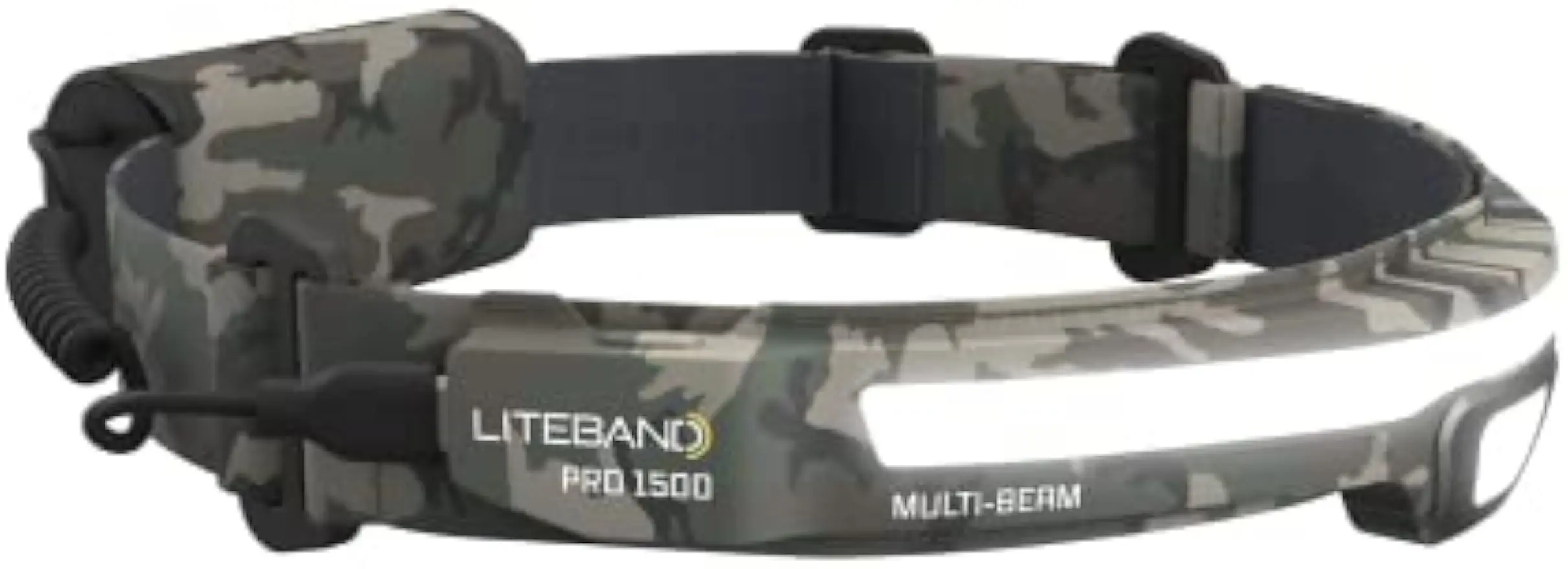 

1500 Lumen Rechargeable LED Headlamp with Wide Beam, Adjustable Headband, IPX5 Waterproof for Camping and Running