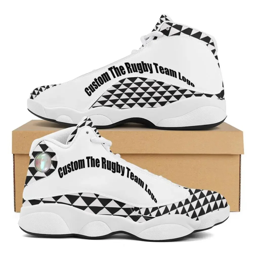 

Vintage Pattern Polynesian Samoan Tribal Style Sneakers Running Shoes Custom Ball Sports Team Logo Men's Basketball Sports Shoes