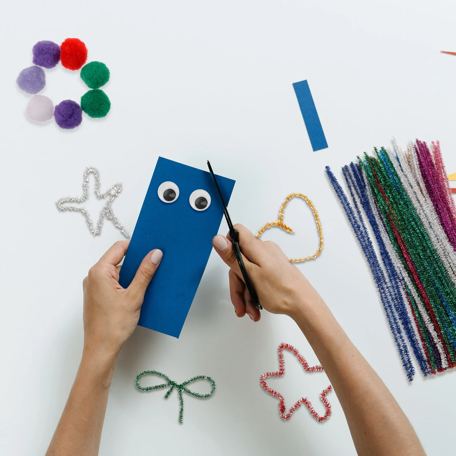 DIY الملتوية عصا الاكسسوارات الحرفية منظفات الأنابيب للأطفال الحرفية اللعب المواد انحناء قضبان الإبداعية صياغة لوازم مجموعة #4