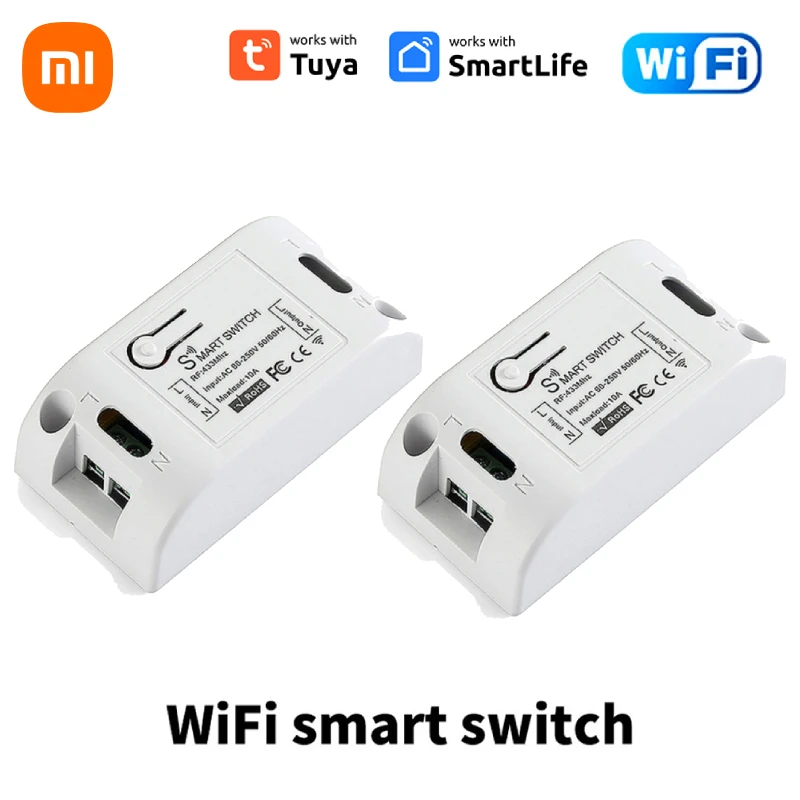 

Xiaomi WIFI 433RF Smart Switch Relay Universal Breaker Timer APP Wireless Remote Control Automation Works With Alexa Google Home