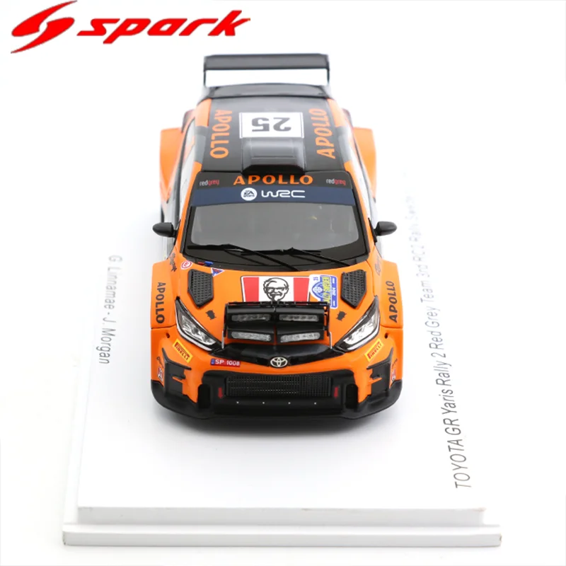 جديد في المخزون شرارة 1:43 تويوتا Gr يارس 25 رالي 2024 محاكاة نموذج سيارة مصغر من الراتنج مجموعة هدايا لعبة أطفال مخصصة