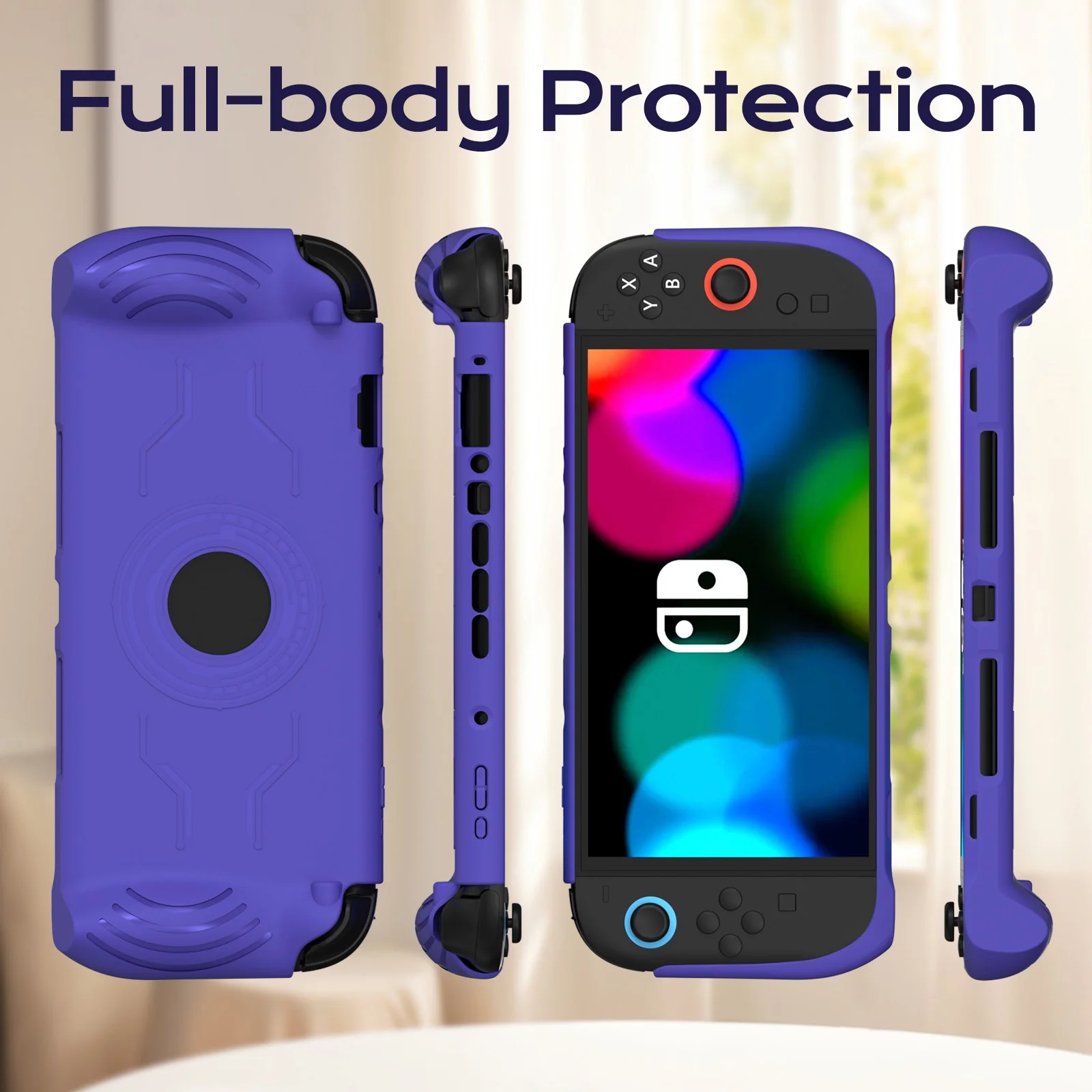 Picture 7: Dockable Protective Case for Nintendo Switch 2 Ergonomic Grip Cover  Shockproof Soft Material Shell For Switch 2 Console