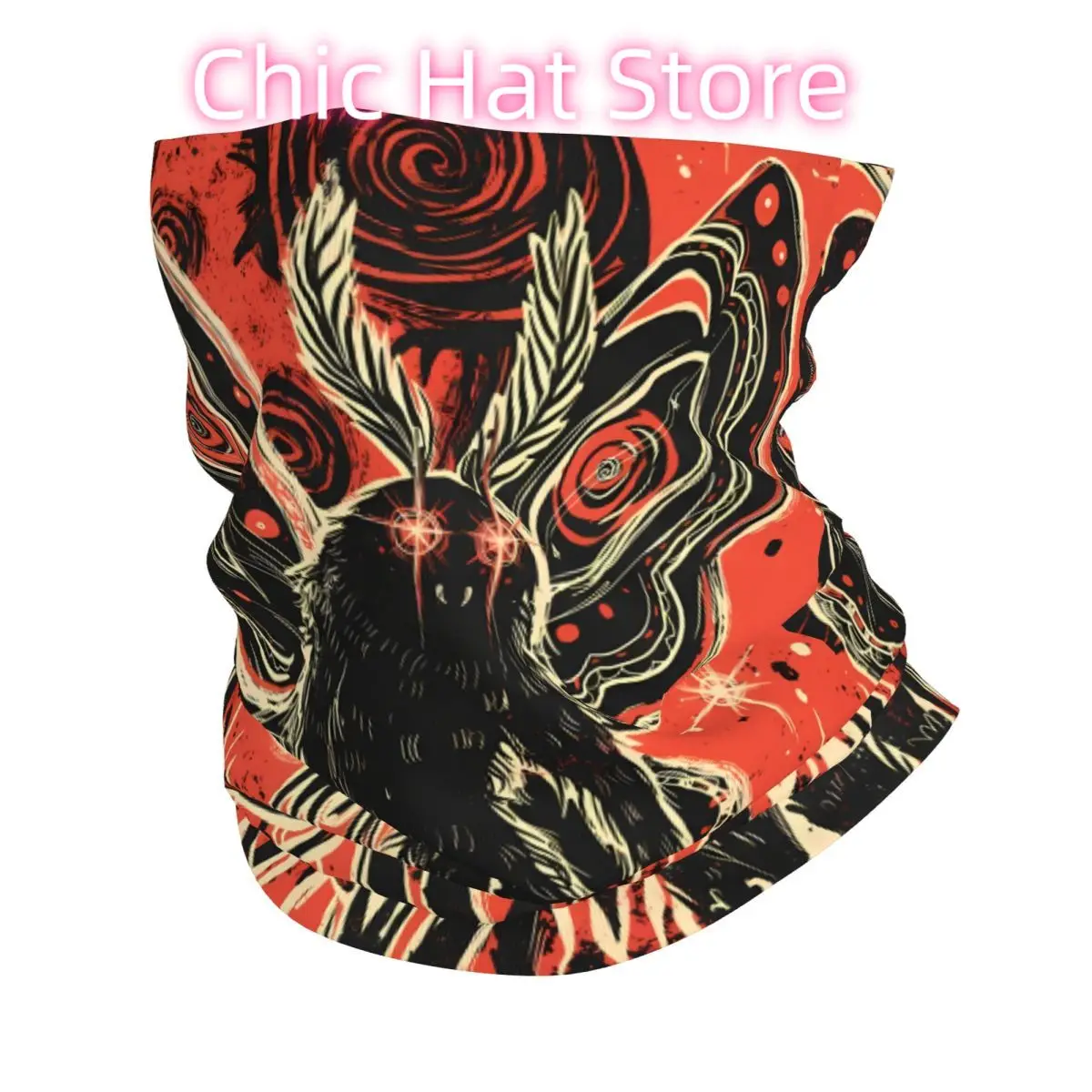 قناع وجه للرقبة من Mothman Moth Man مصنوع من البوليستر