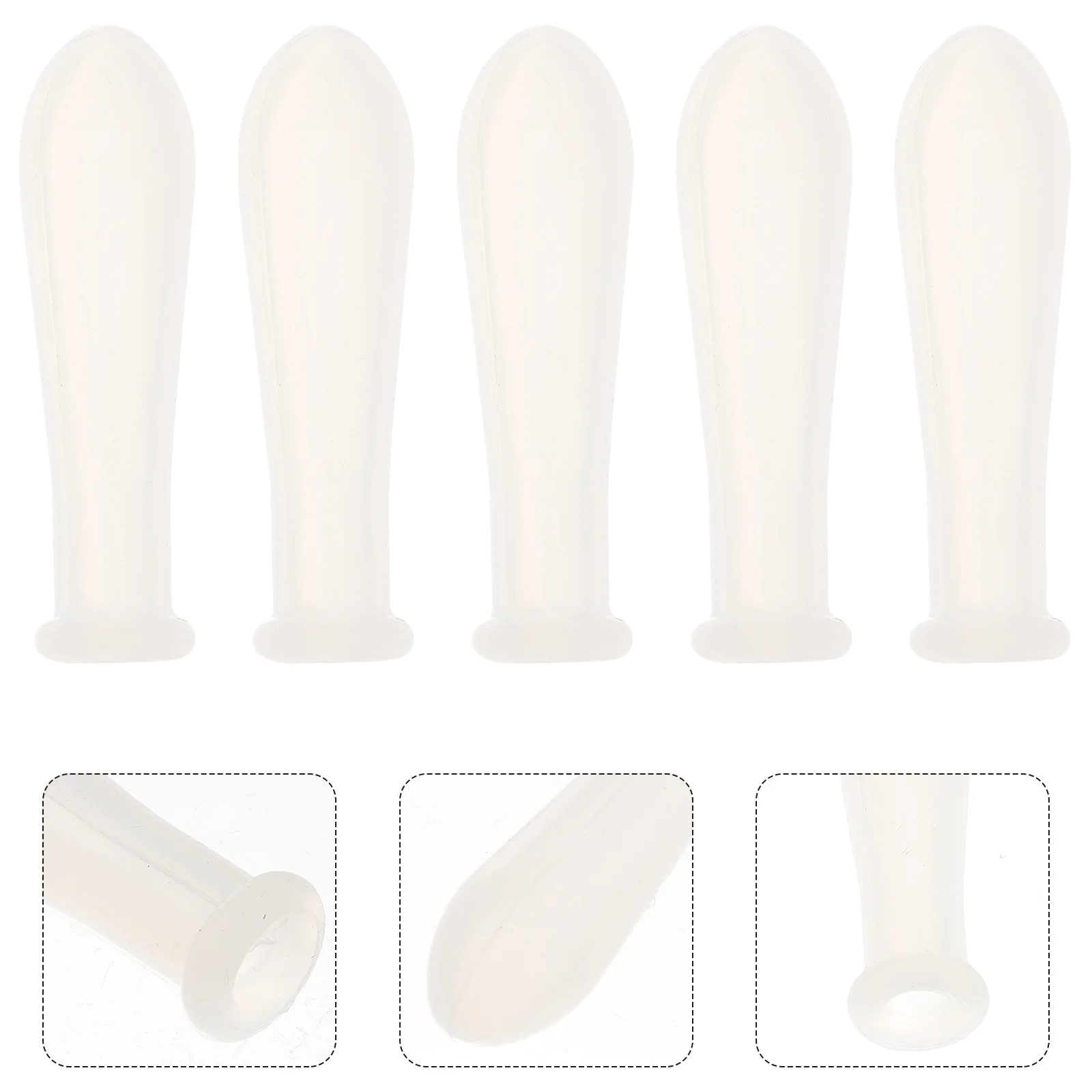 

5 Pcs Silicone Dropper Cap Glass Transfer Pipette Tip Caps with Scale Graduated Pipettes Silica Gel Tips Droppers