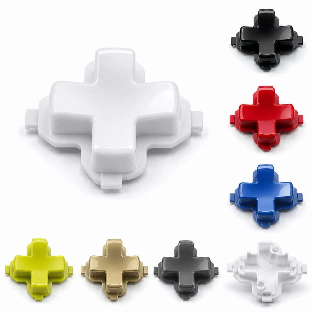 Cross Shaped Controller D-Pad Glossy Finish Snap-Fit Tabs Directional Control Key Multicolor for Xbox One S