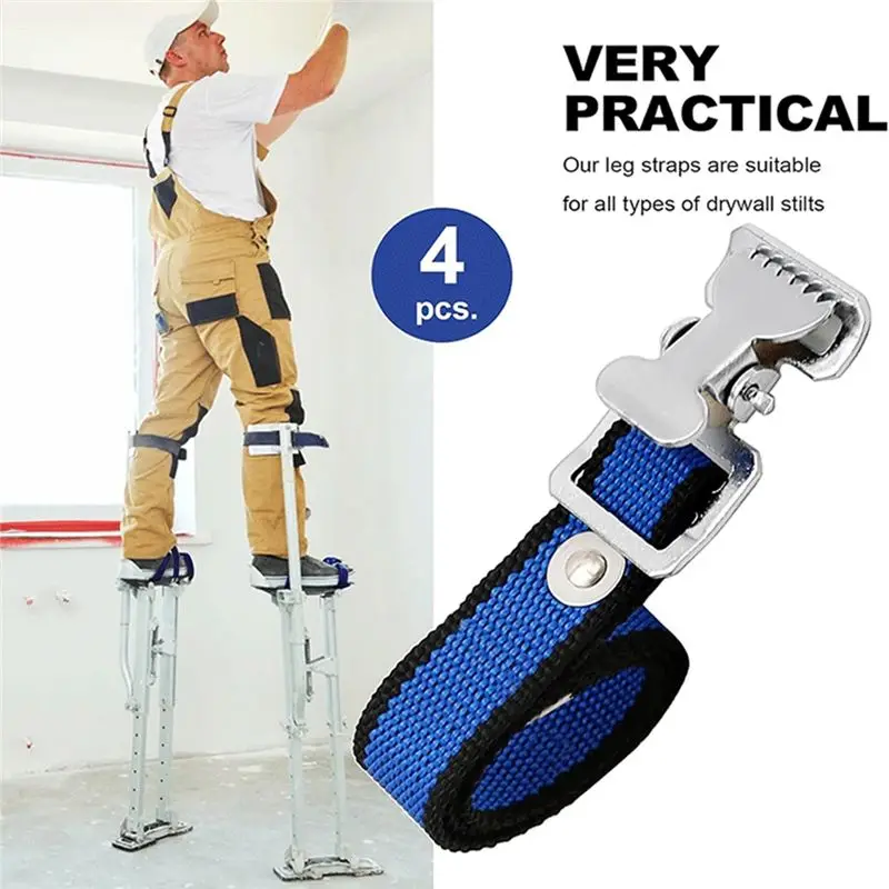 A08P-For Drywall Stilts With Metal Buckle For Painting Construction Strap Replacement Part