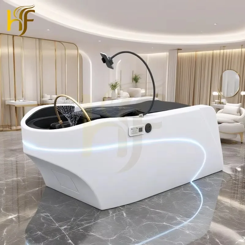 

Professional Luxury Shampoo Bed Widened Massage Shampoo Bed Water Circulation Electric Massage Shampoo Bed