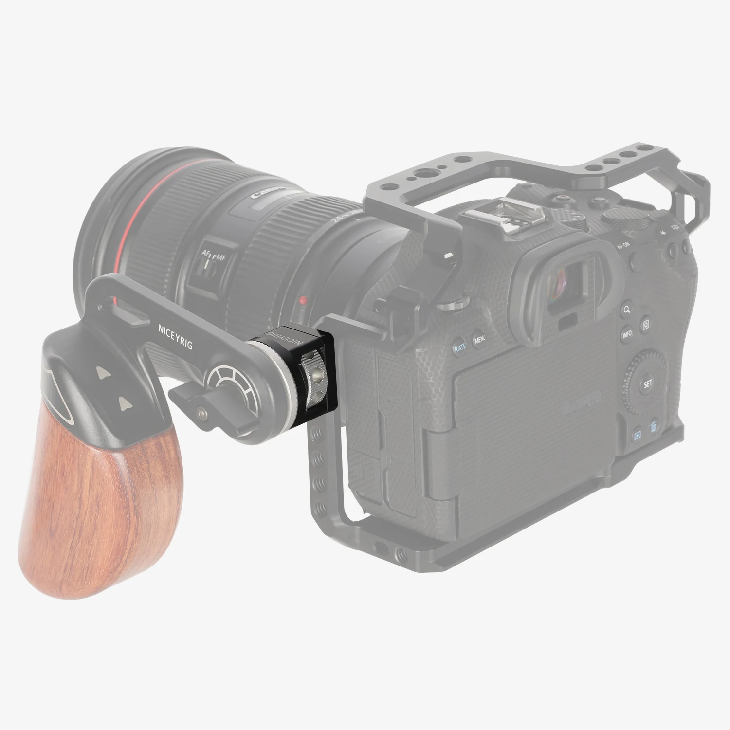 Adaptador de montagem de roseta Niceyrig Arri (parafuso de localização Arri de 3/8 '' ou 1/4 '')
