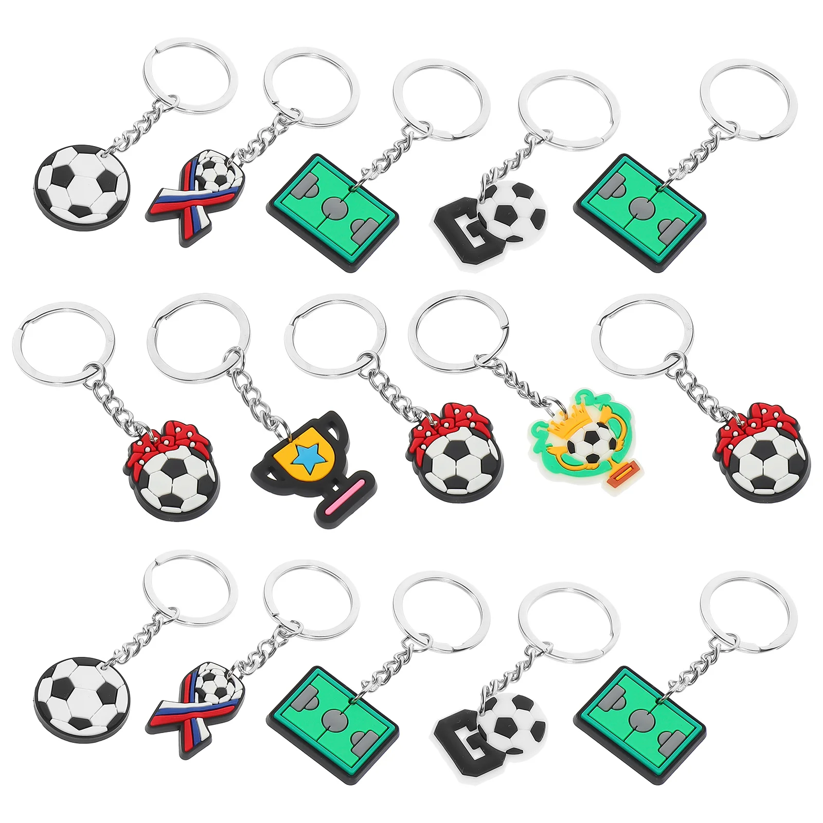 

35Pcs Soccer Keychain Delicate Design Lightweight Keychain for Lovers of Football Sport Fans Gift Idea for Men Women