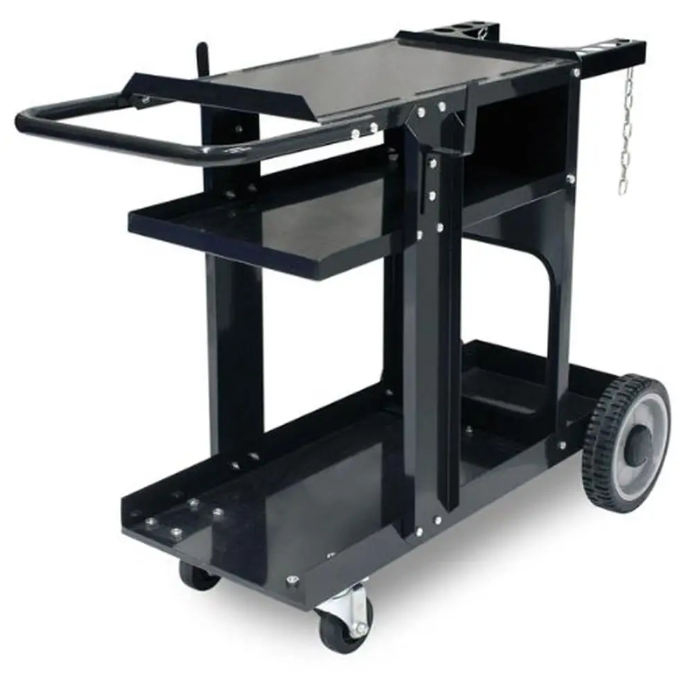 Welding Cart MIG TIG Plasma Table Durable Carts with 350 Lbs Weight Capacity Extra Storage Space  Quality Safety Information