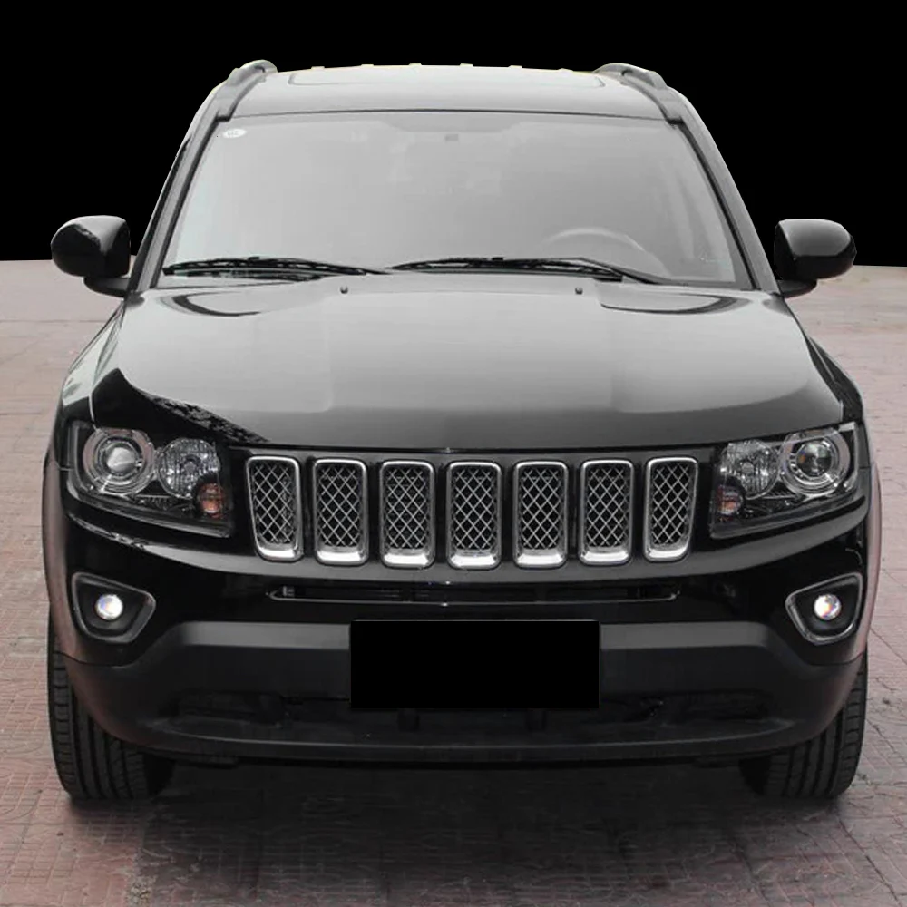 For JEEP Compass MK 49 2006-2016 Car Window Sun Rain Shade Visors Shield Shelter Protector Cover Trim Frame Sticker Accessories