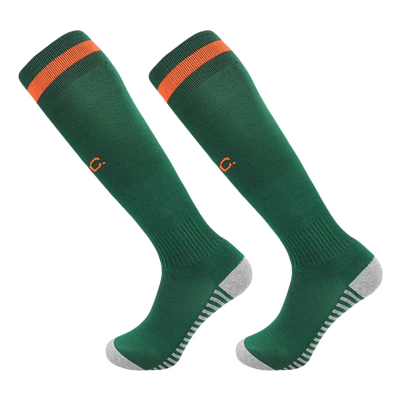 22-23 European Football Club Adult Kids Sports Soccer Socks Knee High Sports Long Stocking Thicken Towel Bottom