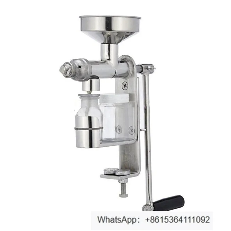 ماكينة ضغط الزيت اليدوية عالية الدقة، مستخرج طارد من الفولاذ المقاوم للصدأ # 304 زيت محلي الصنع