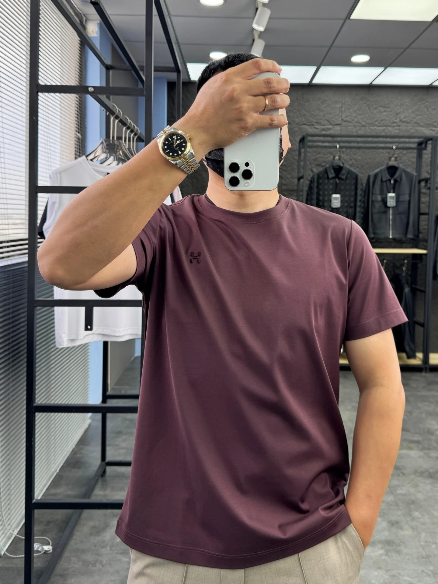

Svip Cabinet 4099 Men's Short Sleeve T-Shirt Embroidered Cotton round Neck Cool Sensation Comfortable Summer Luxury Style