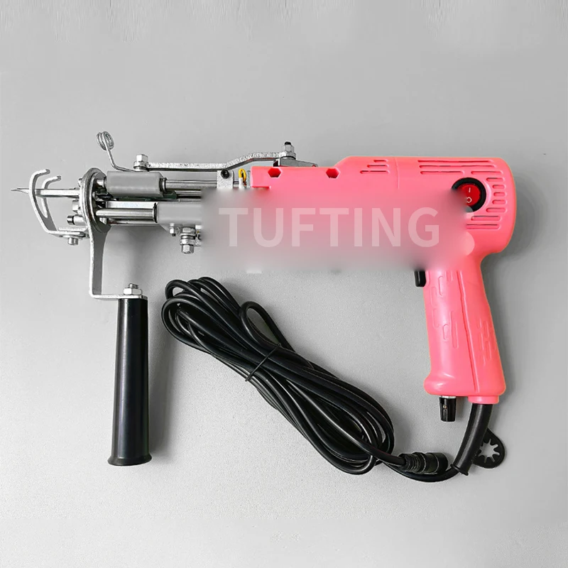 2-in-1 tufting gun, portable tufting gun, built-in motor for cutting and looping pile QI00221 carpet repair/wool felt trimming