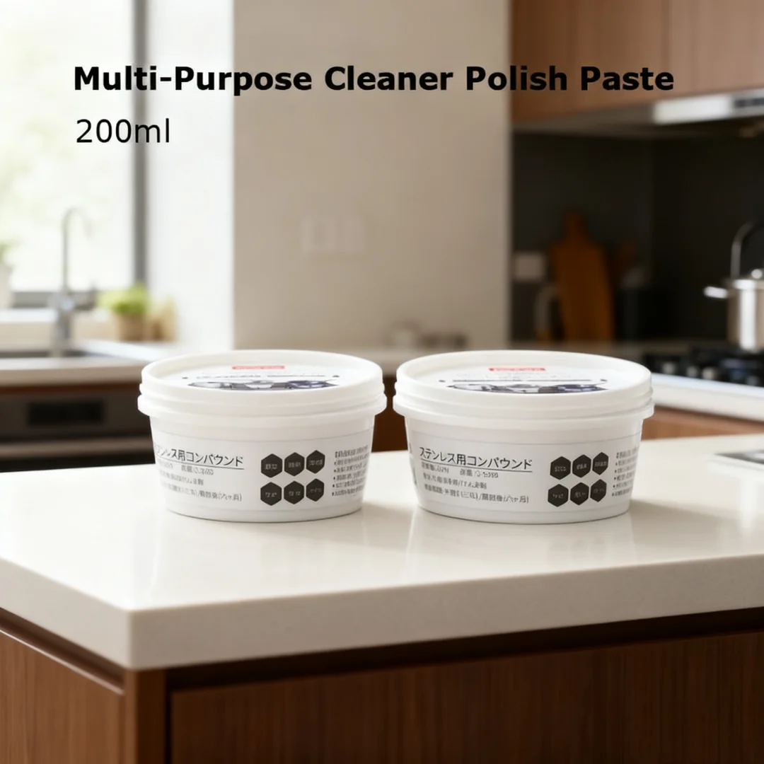200ml Stainless Steel Rust Remover Polishing Cream Multi-Purpose Cleaner Polish Paste Kitchenwares Stain Dirt Cleaner Remover