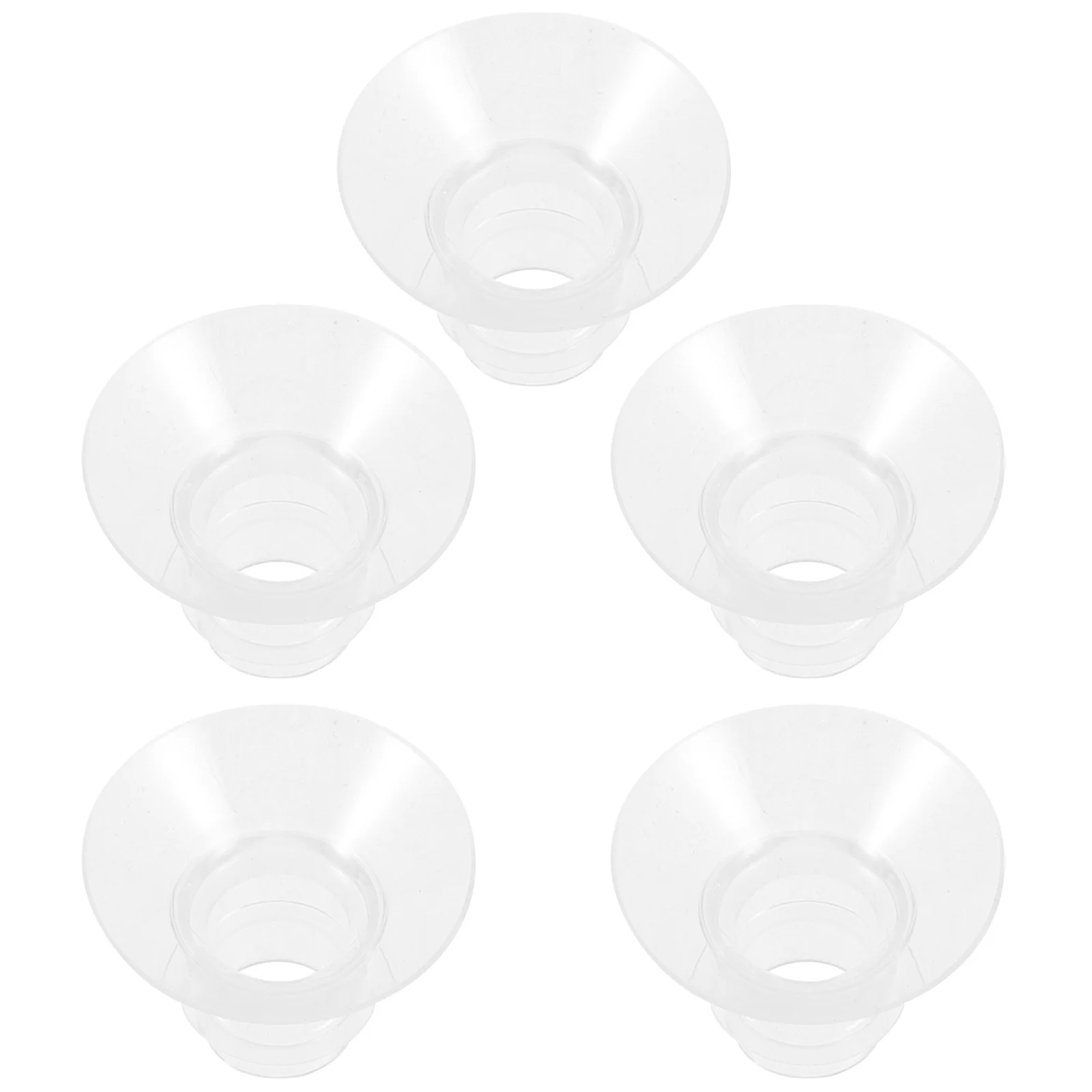 

5 pcs Breast Pump Flange Inserts 13Mm 15Mm 17Mm 19Mm 21Mm Silicone Universal Replacement For Wearable Electric Breast Pump