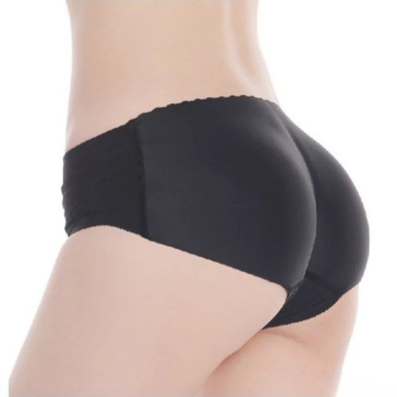 Bragas acolchadas sin costuras para mujer, ropa interior Sexy, suave, realce de glúteos, moldeador de cadera