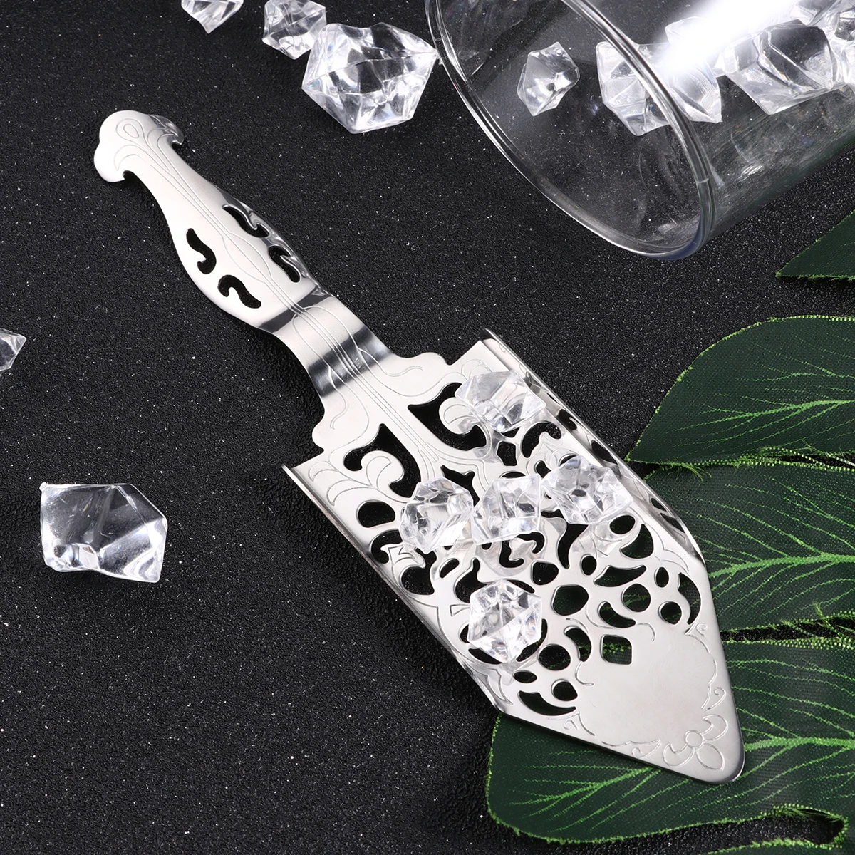 

Stainless Steel Strainer Ice Filter Slotted Spoon Spoon Cube Sugar Kitchen Tool Restaurant Home Use