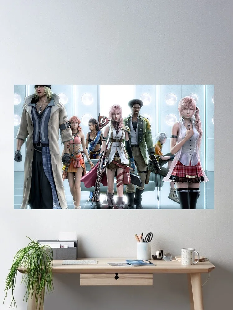 Final Fantasy XIII, Art Print Silk Poster Home Wall Decor