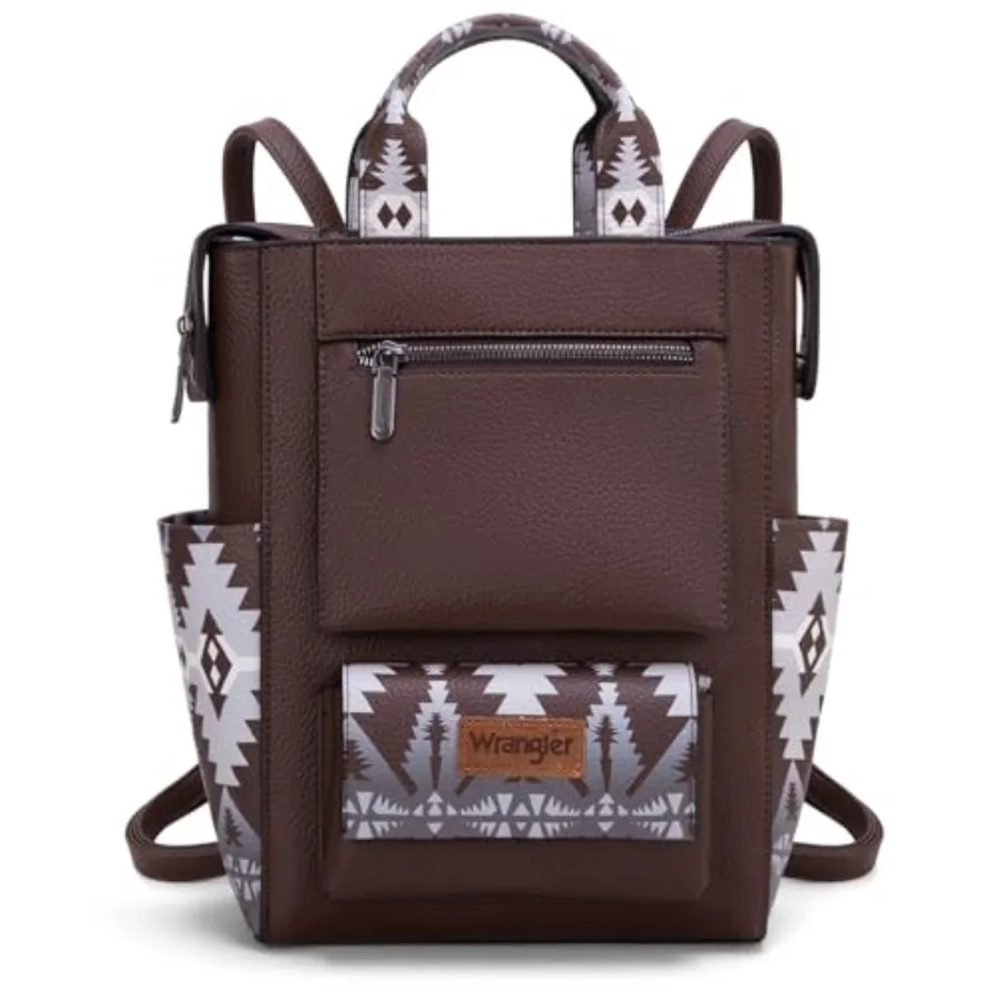 

Wrangler Aztec Women Backpack Purse Convertible Fashion Ladies Anti Theft with Adjustable Strap