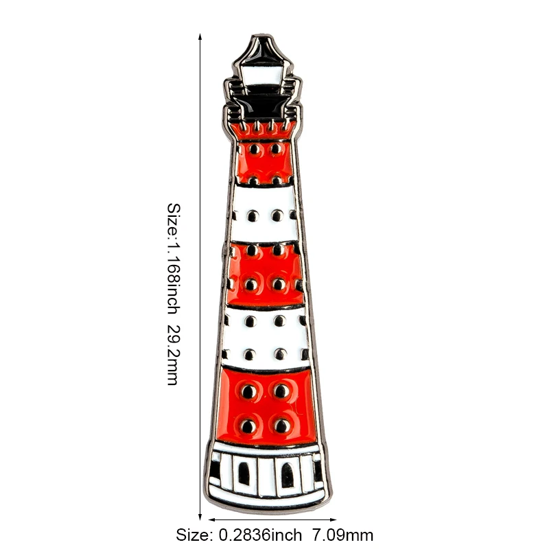 Light House Badge Flag Metal Lapel Pin Flag Pin Badge