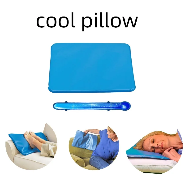 Self-cooling Gel Sleep Pillow Pad Pressure-resistant Waterproof PVC Lower Head Temperature Night Heat Relief Hot Sleepers