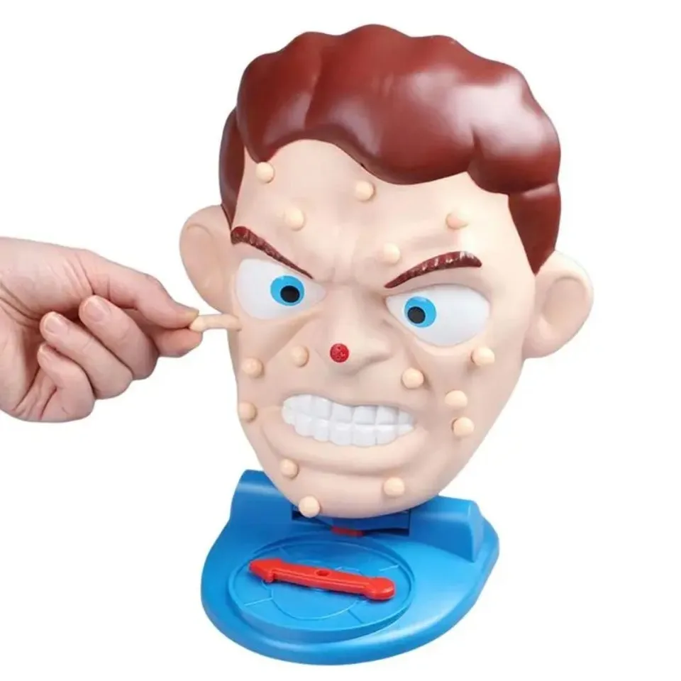 Novelty Bubble Pete Game Simulated Face Shape Squeezing Toy Funny Family Party Discounts Parent Child Games Gifts Mischief