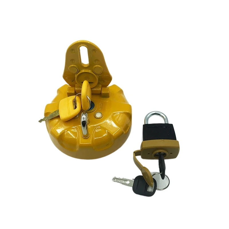 Excavator Accessories For Sumitomo SH120 200 210 240 350 Anti-theft Lock Padlock Thickened Diesel Tank Cover