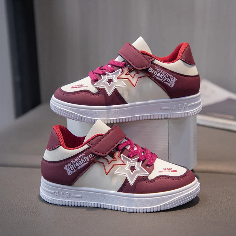 

Girls Casual Sneakers 2025 Spring Autumn Collection Breathable White Shoes for Kids Non Slip Sole Fashionable Unisex Style