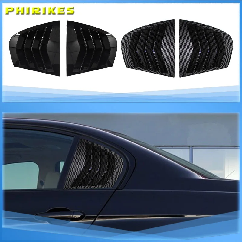 Für BMW 3er E90 320i 323i 325i 330i M3 2005-2011 Auto-Heckscheiben-Abdeckung, Seitenlüftungsblende, Karosserie-Kit