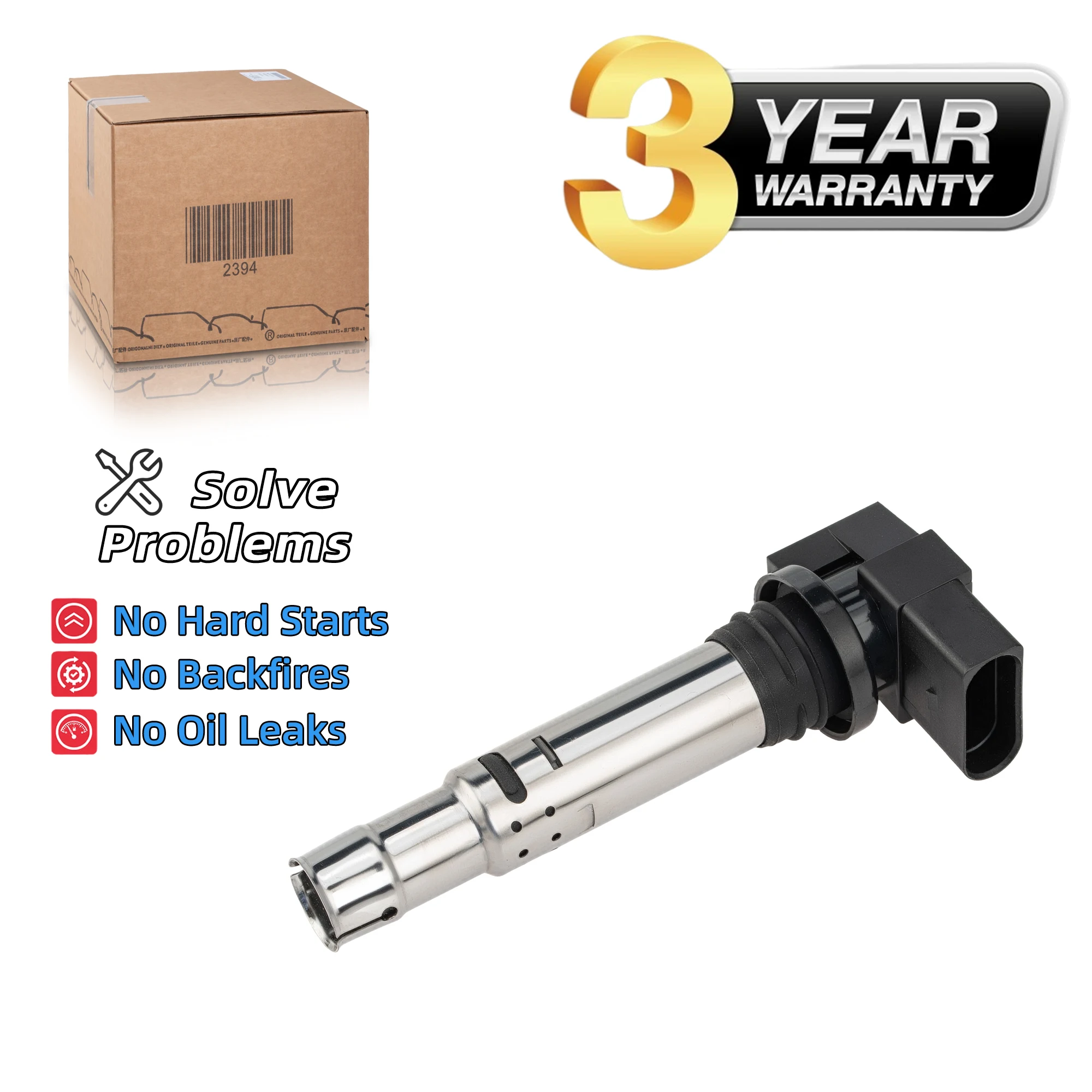 

036905715E OEM катушка зажигания 1,4 т/1,6 т для SEAT Alhambra,Altea,Cordoba,Ibiza,Leon,Toledo/SKODA Fabia,Octavia,Superb,Yeti