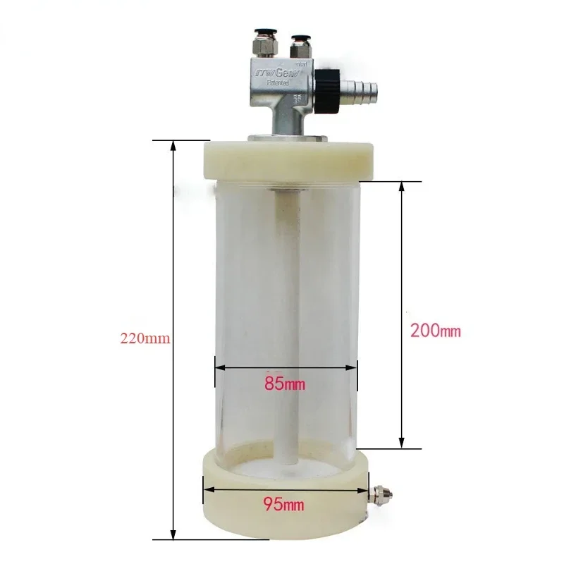 Experimental/Test Electrostatic Powder Coating Cup Hopper with powder Injector Paint Barrel spray painting equipment