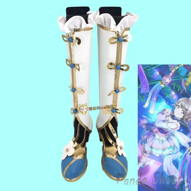 

Lovelive Nakasu Kasumi Cosplay Shoes Anime Cos Boots Comic Kasukasu Cosplay Costume Prop Shoes for Con Halloween Party
