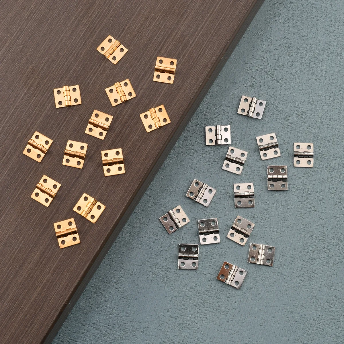 

50 pieces of hardware New Chinese 2 points Ultra mini all-copper handicraft box Small hinge Small hinge 10 * 8mm