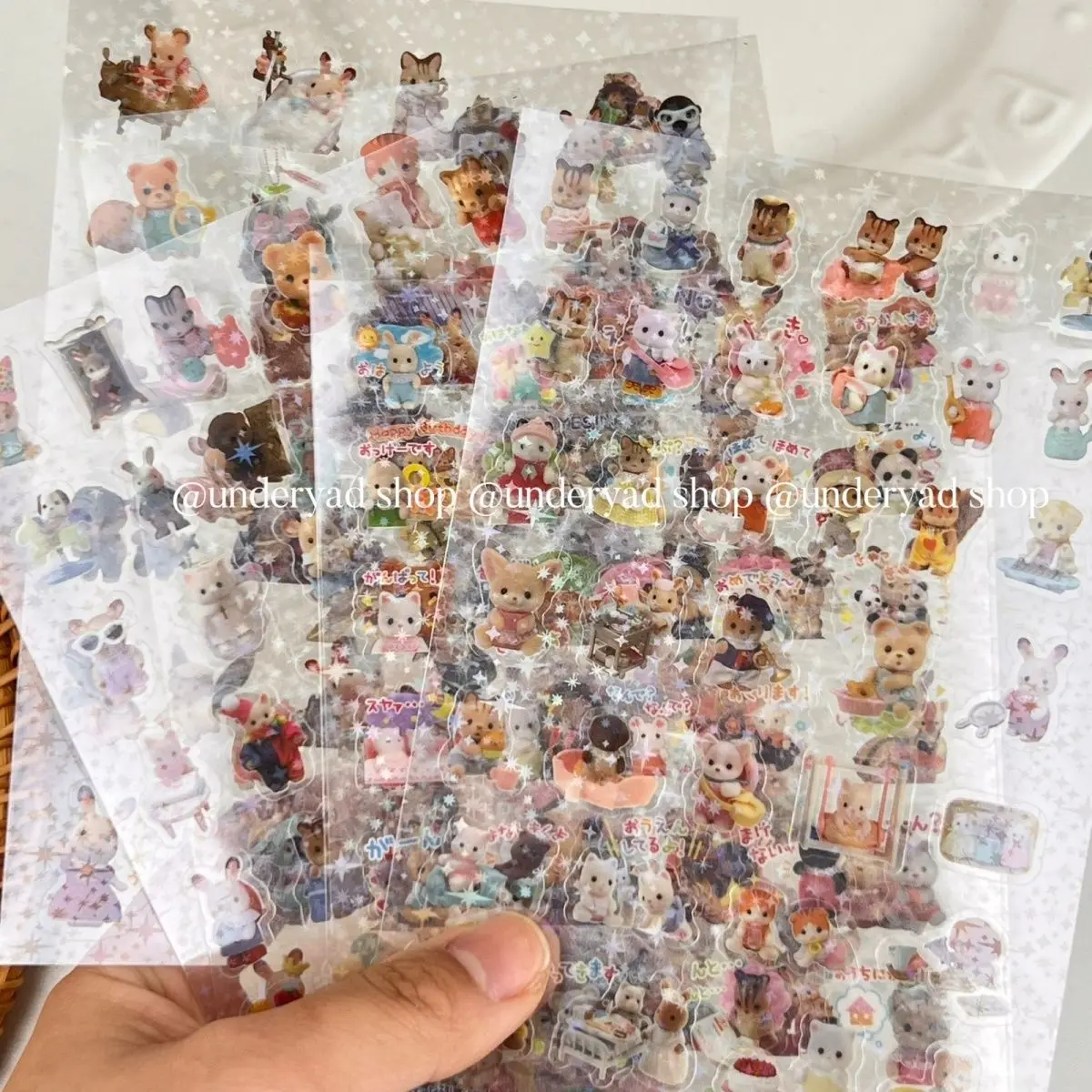 ملصقات سيلفانيان فاميليز كاواي أنيمي لطيف الكرتون الكتابة على الجدران أجهزة الكمبيوتر المحمولة الأمتعة الغيتار الفينيل ملصق مقاوم للماء #6