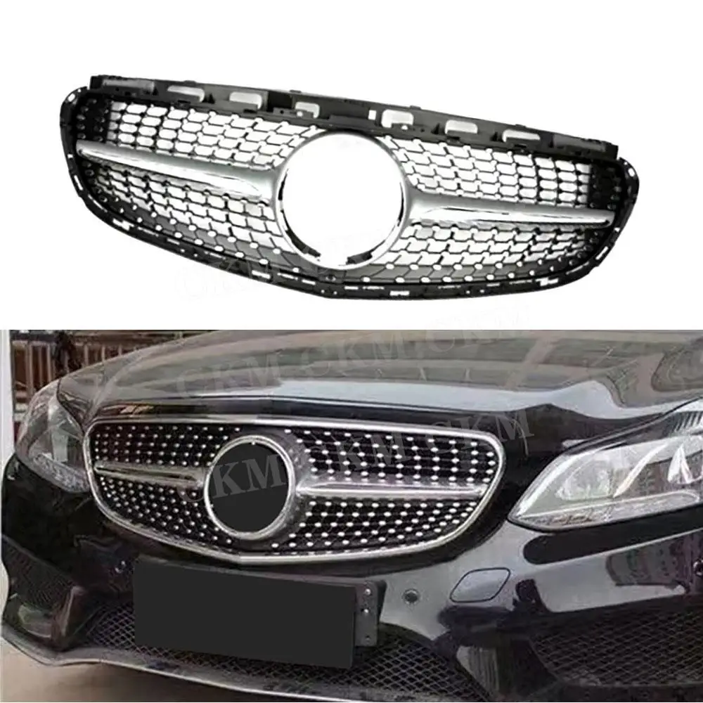 

CKMUUER Car Front Bumper Racing Grills Upper Grille Bodykits Accessories For Benz E Class W212 E250 E300 2013 2014 2015