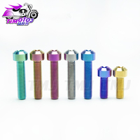 TMJ Titanium Bolt M8X10/15/20/25/30/35/40/45/50mm Torx Head Screws Motorcycle Car Refit Ti Screws(10pcs/lot)