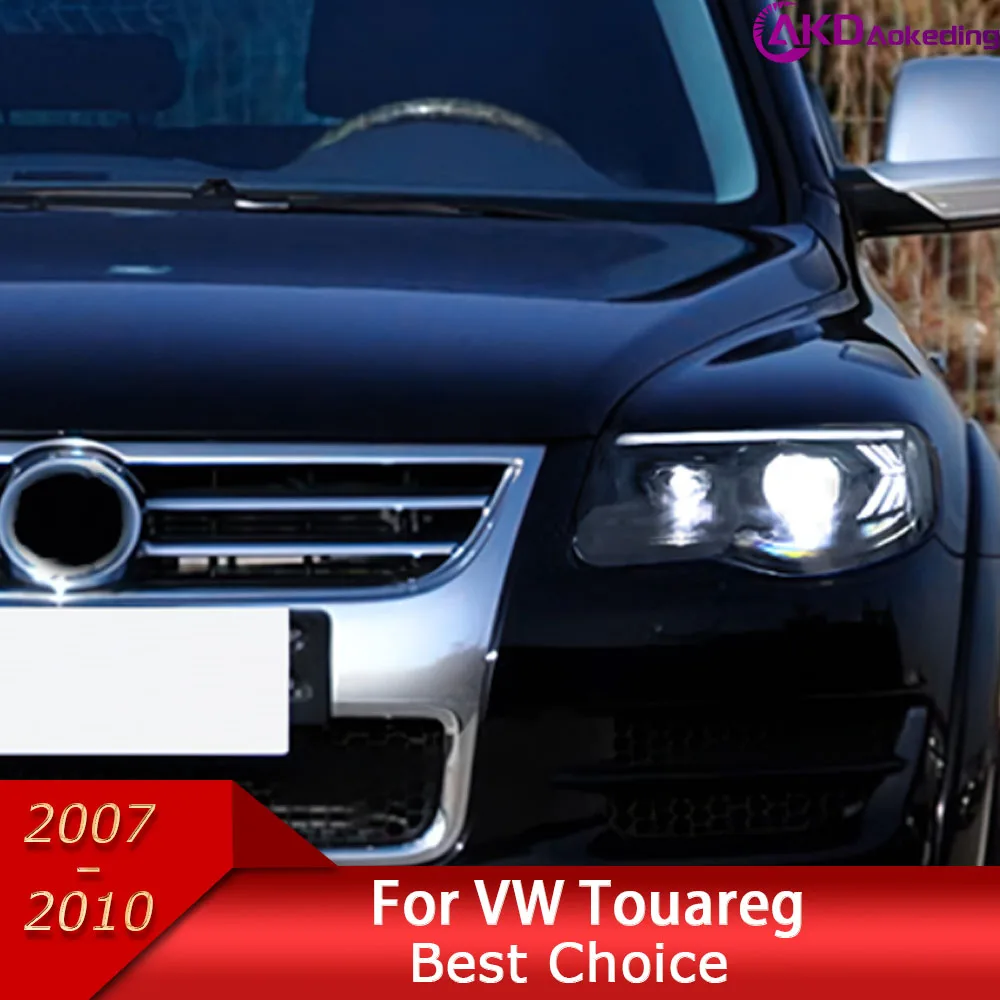 

Car Headlights for VW Touareg LED Headlight 2007-2010 Touareg LED DRL Hid Option Head Lamp All LED Bi Xenon Beam Accessories