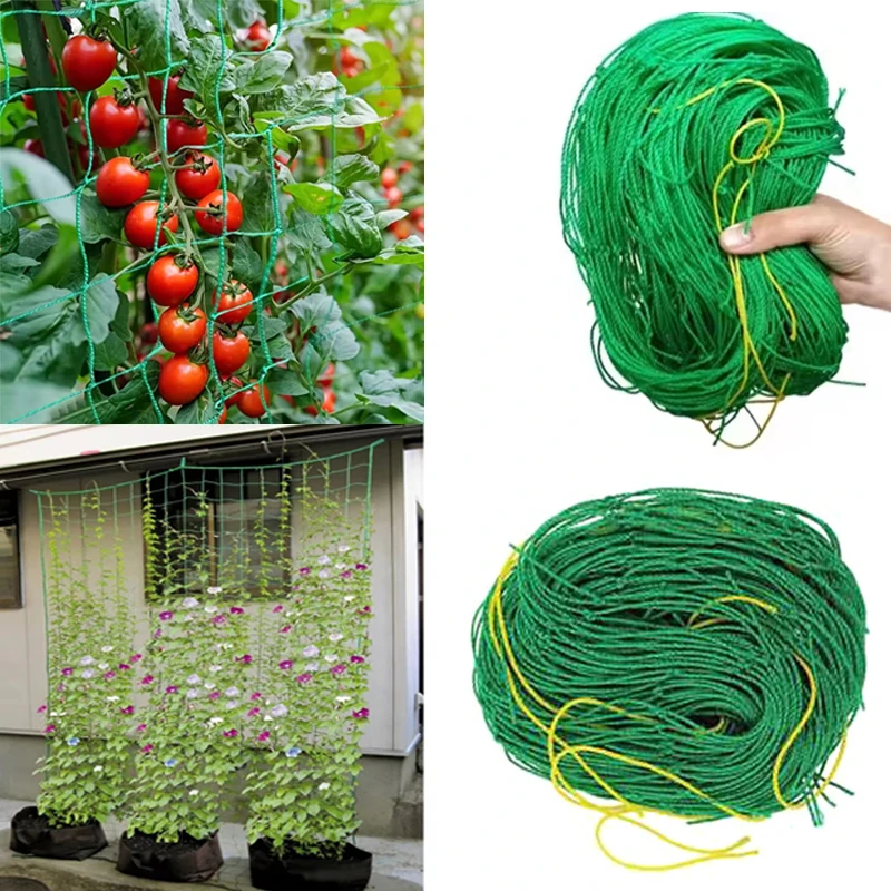 Climbing Netting  Garden Strong Nylon Plant Trellis For Climbing Plants Loofah Morning Glory Flowers Cucumber Vine