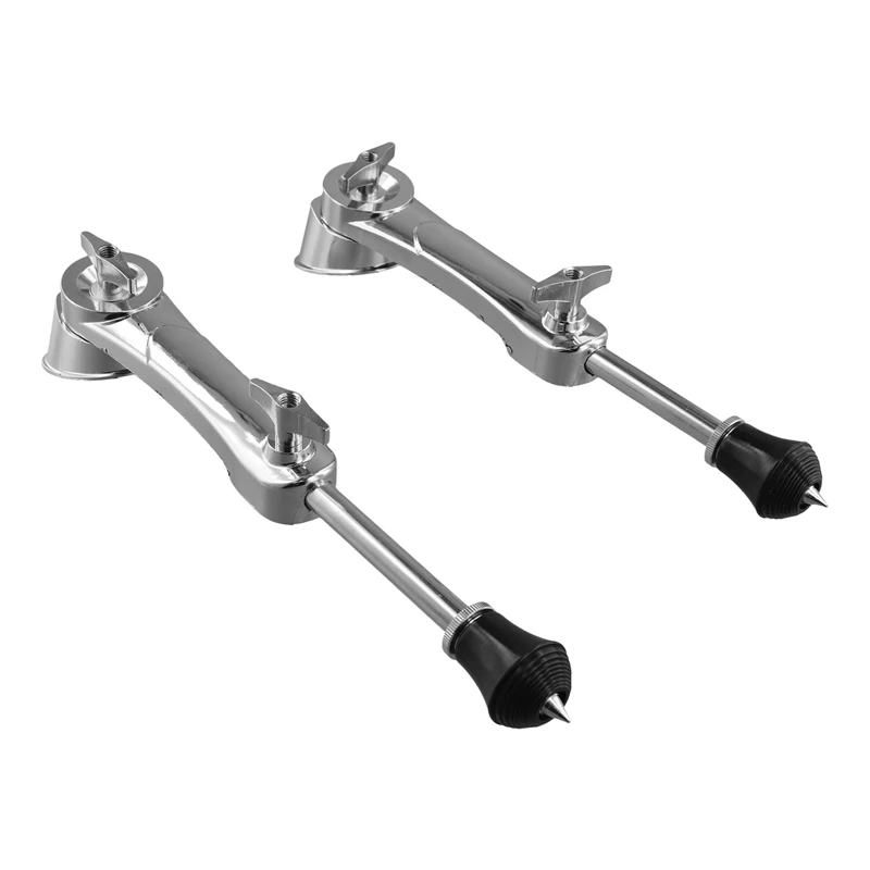 New-Bass Drum Spurs Legs Bracket Jazz Drum Holder Stand Legs,Fixed Drum Leg Bracket Feet Anti-Slip Percussion Parts