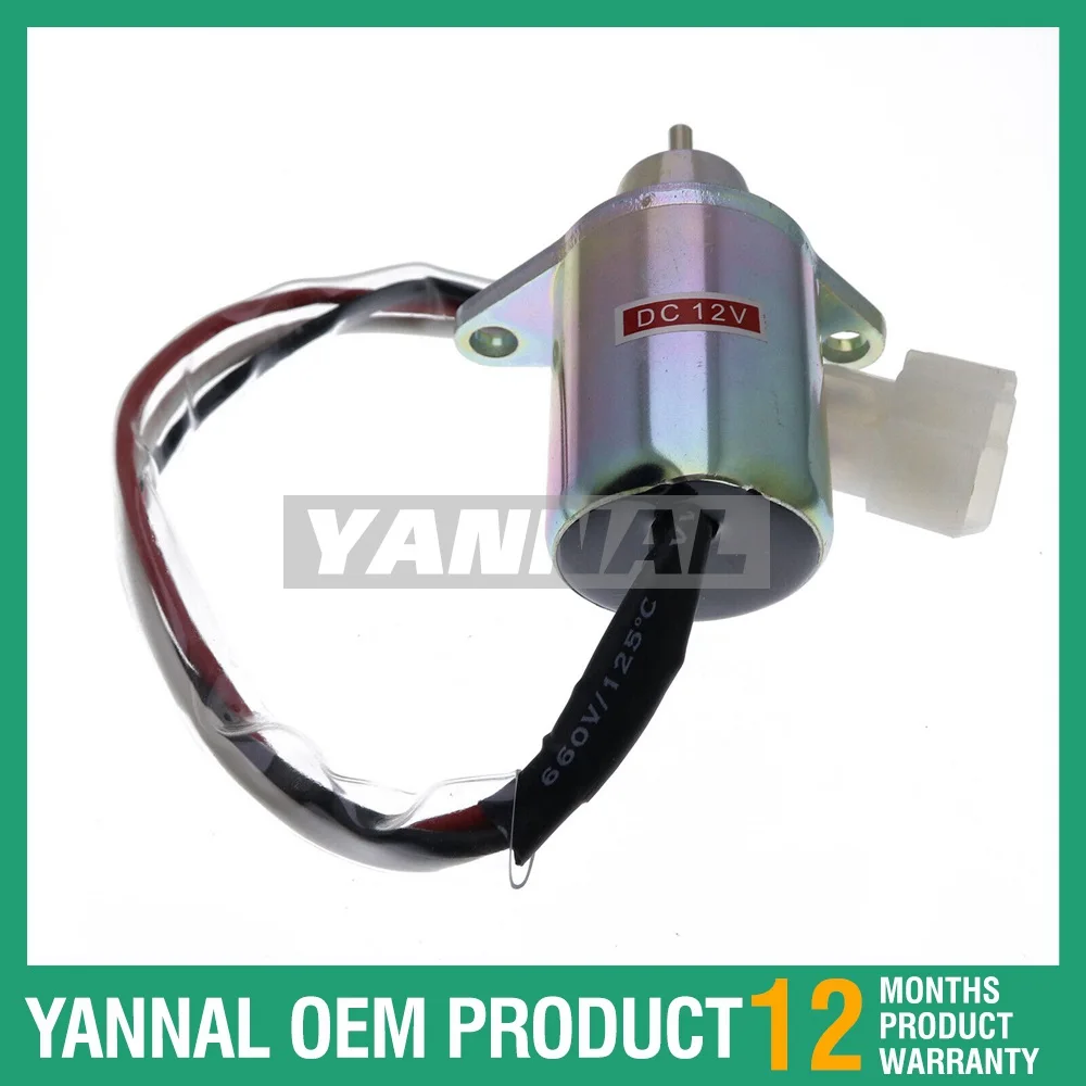 

Fuel Shutoff Stop Solenoid 119653-77950 For Yanmar For Kubota For JOHN DEERE Tractor