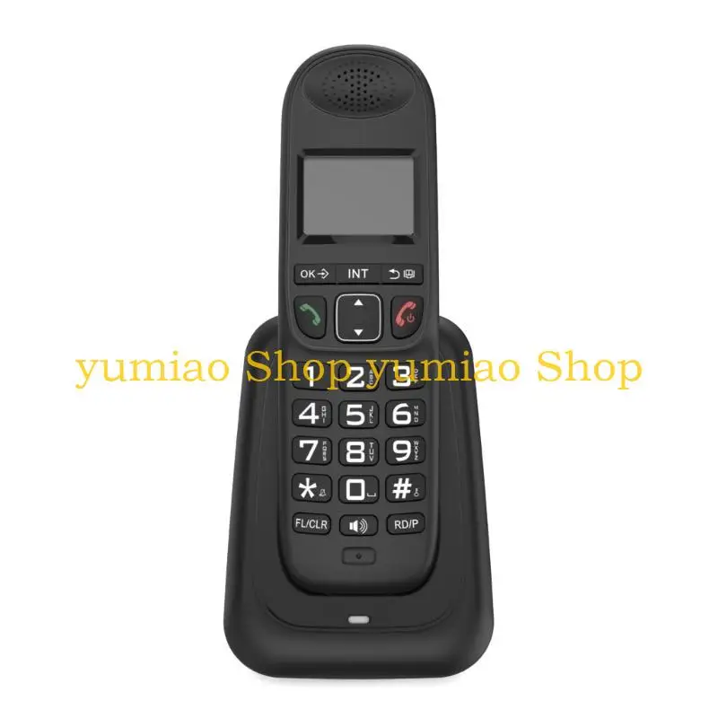 587B D1003 Cordless Phone with Large LCD Display and 10 Ringing Tone Number Storage